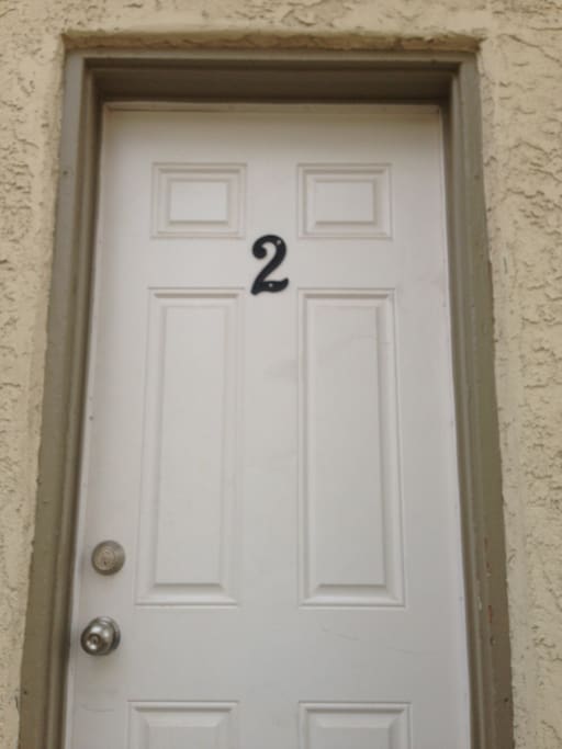 Private entrance with dead bolt!