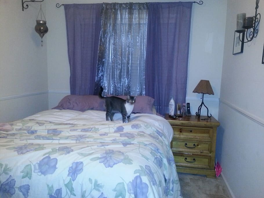 One of three bedrooms.