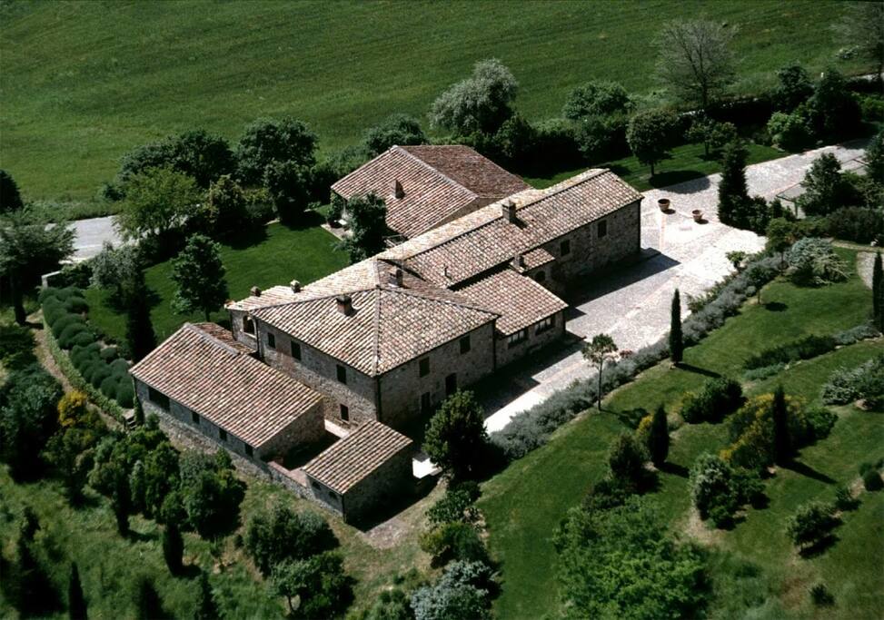 Aerial view of the complex