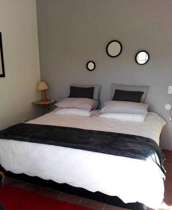 Comfortable king sized bed