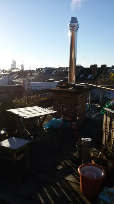 Blick von der eigenen Dachterrasse