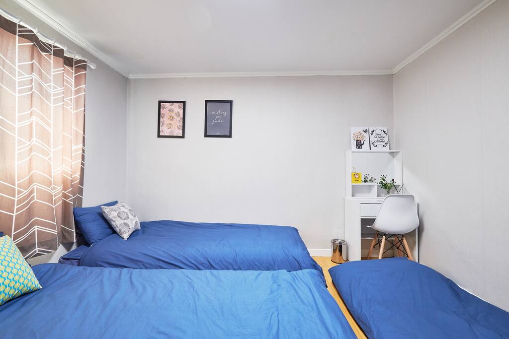Three single beds +one extra bed
