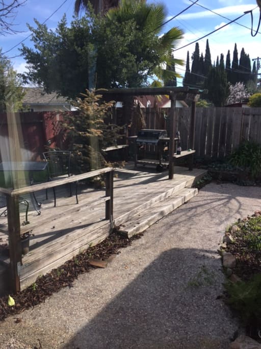 Back yard deck