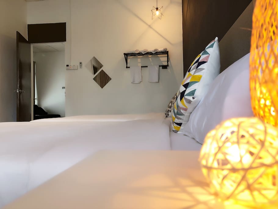 Hotel grade beds and bed linens