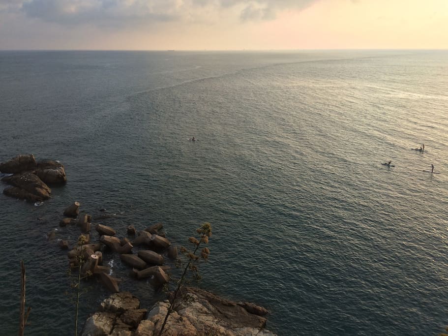 窗外海景(日落)