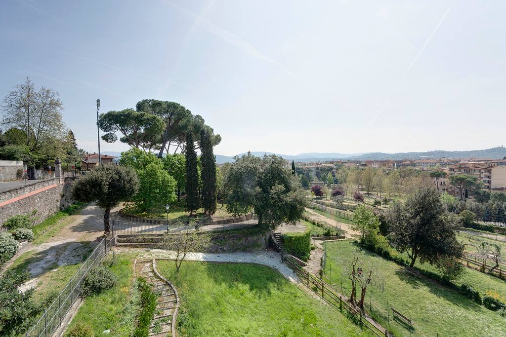 Overlooking on gardens