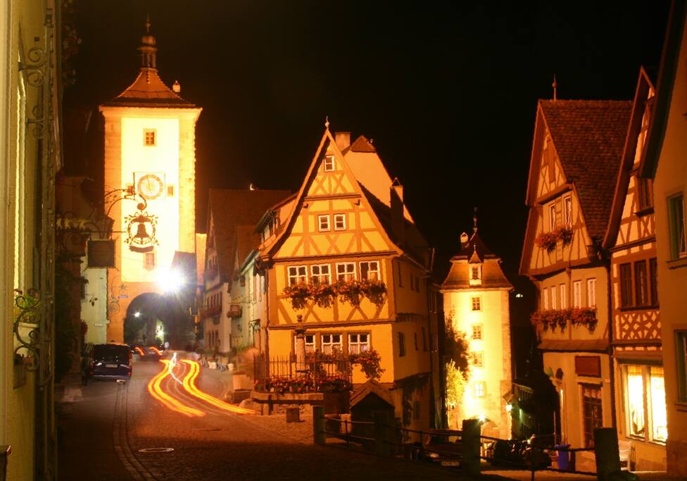 Rothenburg bei Nacht - sehr romatisch