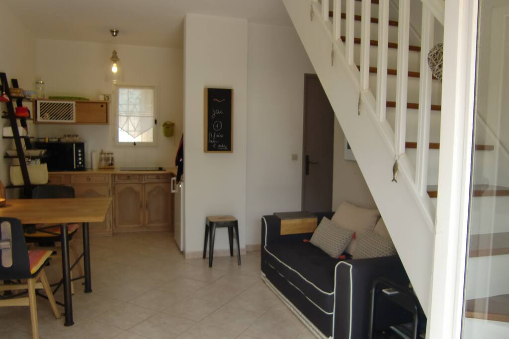 Salon / cuisine de 18m2.
