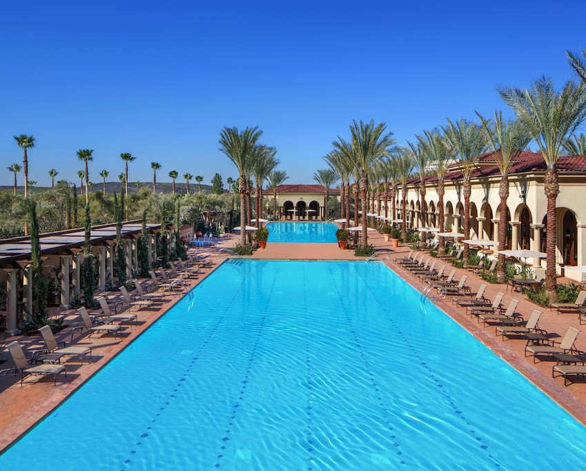 One of the 4 pools on the property (3/6).