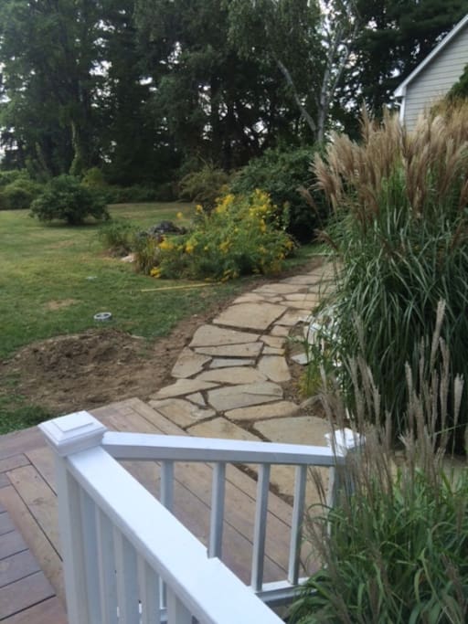 Looking towards the barn.