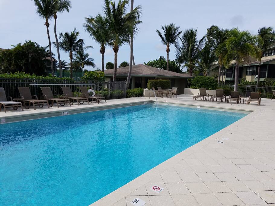 This one of two heated pools