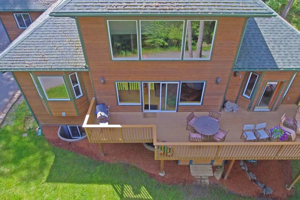 Deck with Lake Views