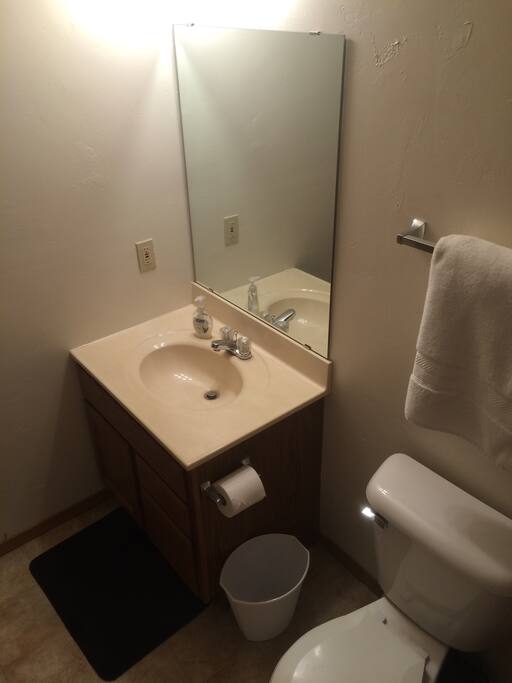 Private full bath in room.