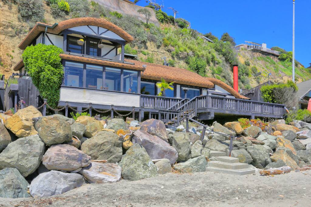 View of Old World Charm from the sand