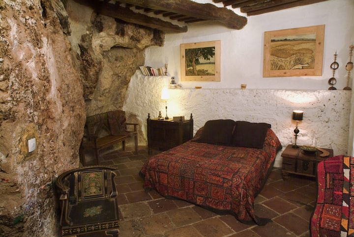 stylish cliffside cave home; cotignac, provence-alpes-côte d'azur