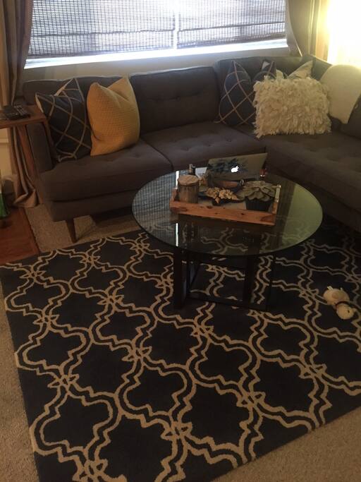 Comfy and clean living space.