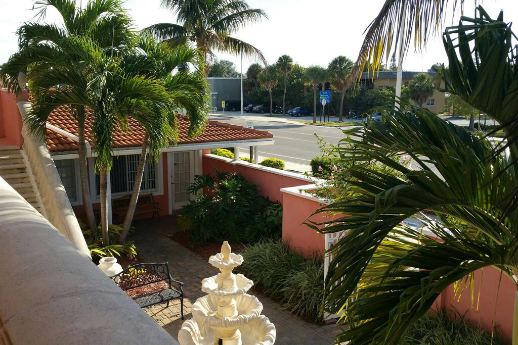 Courtyard with fountain