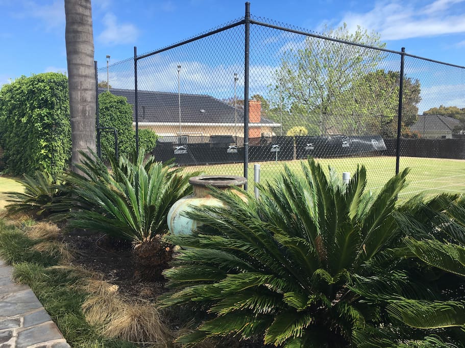 Tennis court available for playing on