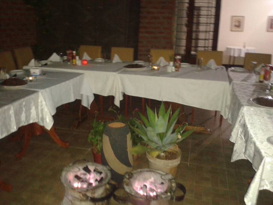Dinner on the patio