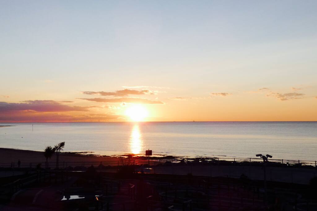 Sunset views from the flat