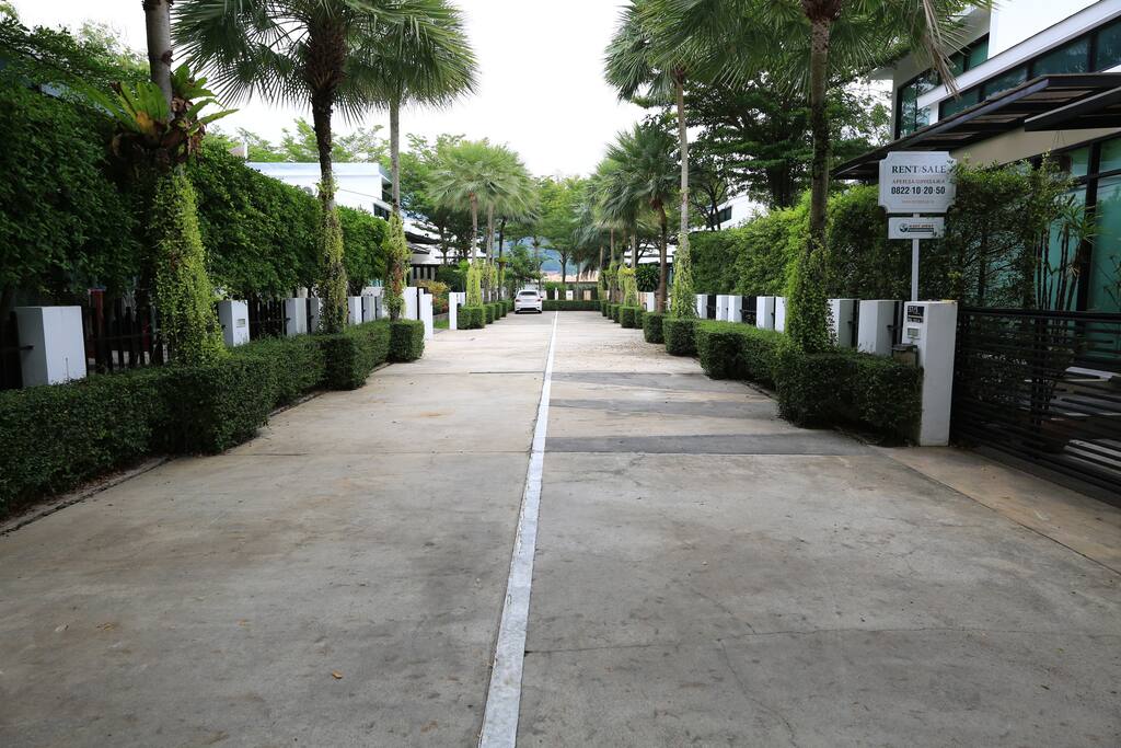 Approach to the villa