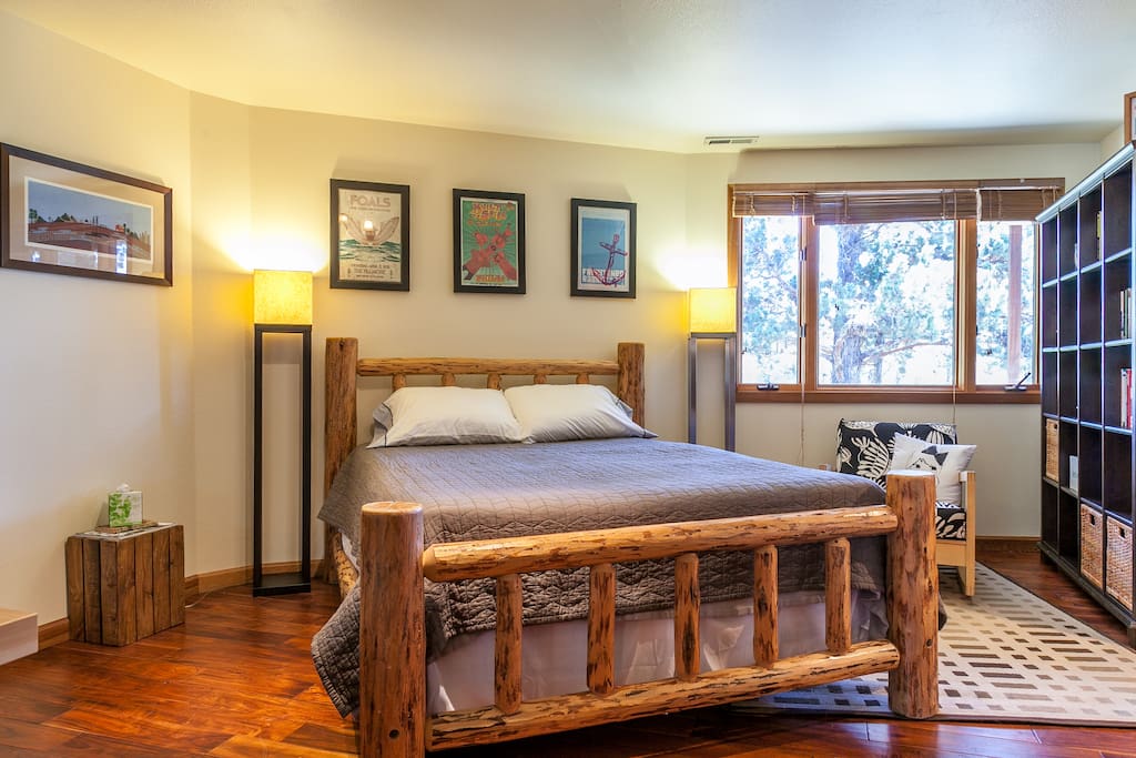 Spacious downstairs master bedroom