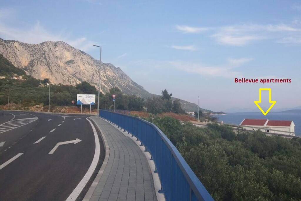Entrance from the main road