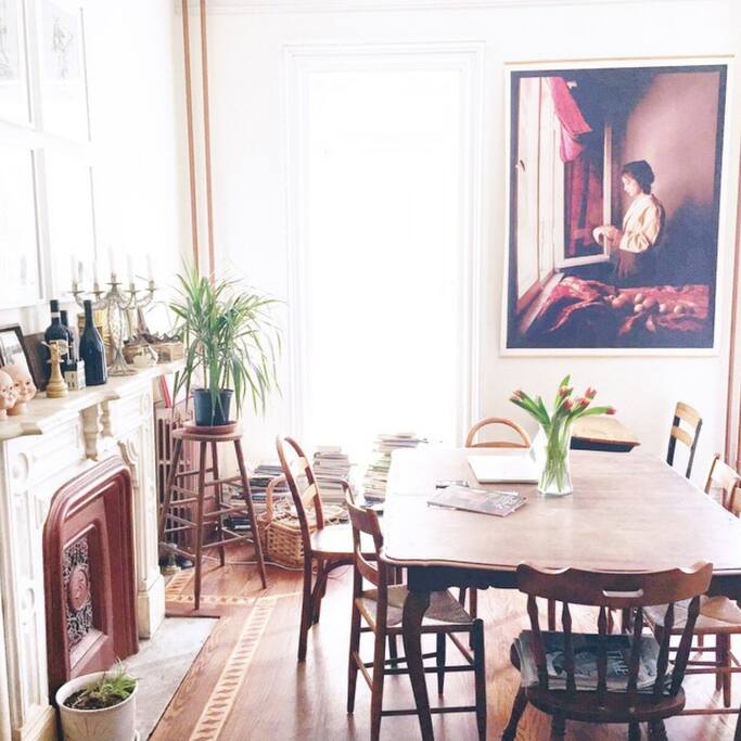 Dining room. Connected to the kitchen