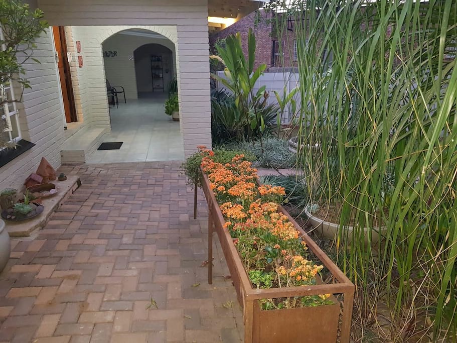 Entrance to verandah and rooms