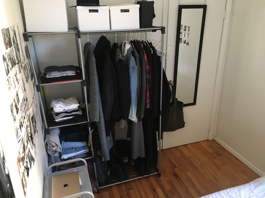 Closet to unpack your luggage