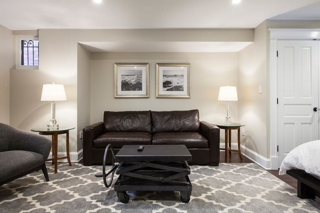 Comfortable sitting area.