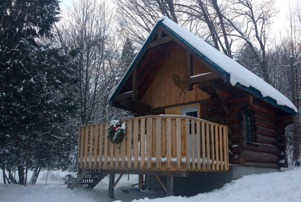 Private deck and entrance