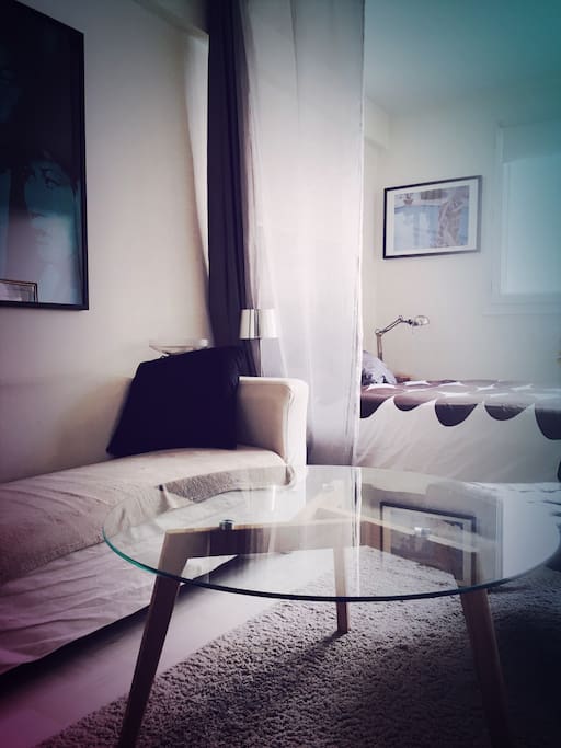 Coin salon + coin chambre