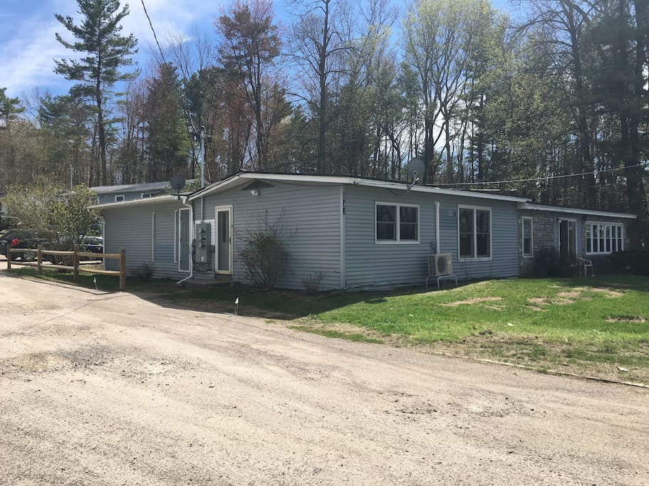 Driveway with side door entrance