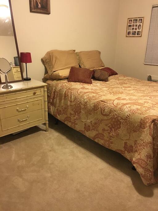 Queen size bed, closet , and full dresser (not pictured)