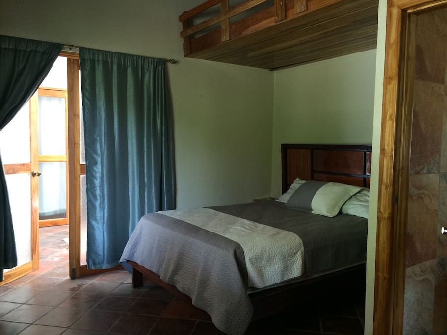 Black out curtains for privacy and a more relaxing sleep in from the early rising sun.