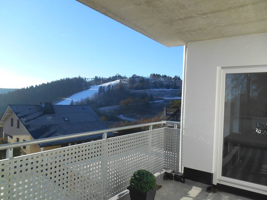 Blick vom Balkon