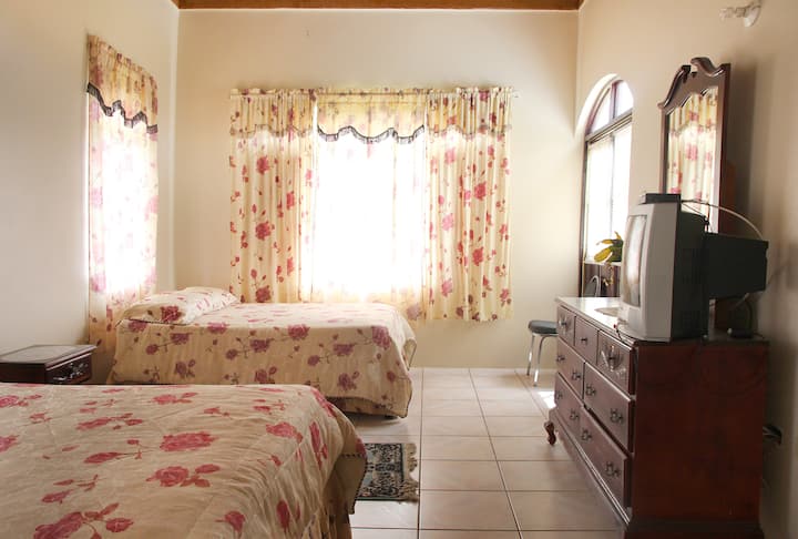 Geniet van een goede nachtrust in een van onze kamers met twee eenpersoonsbedden, elk ontworpen voor jouw comfort. Uitgerust met een TV.