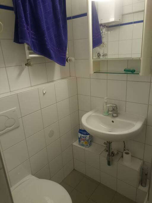 Crooked gravity direction in my bathroom.