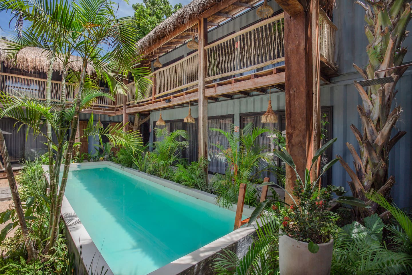 tulum airbnbs: rustic hostel decor