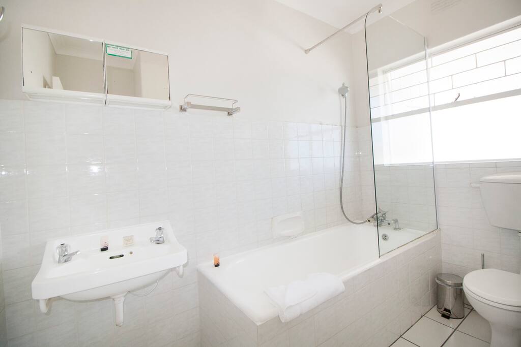 Bathroom with shower in bath