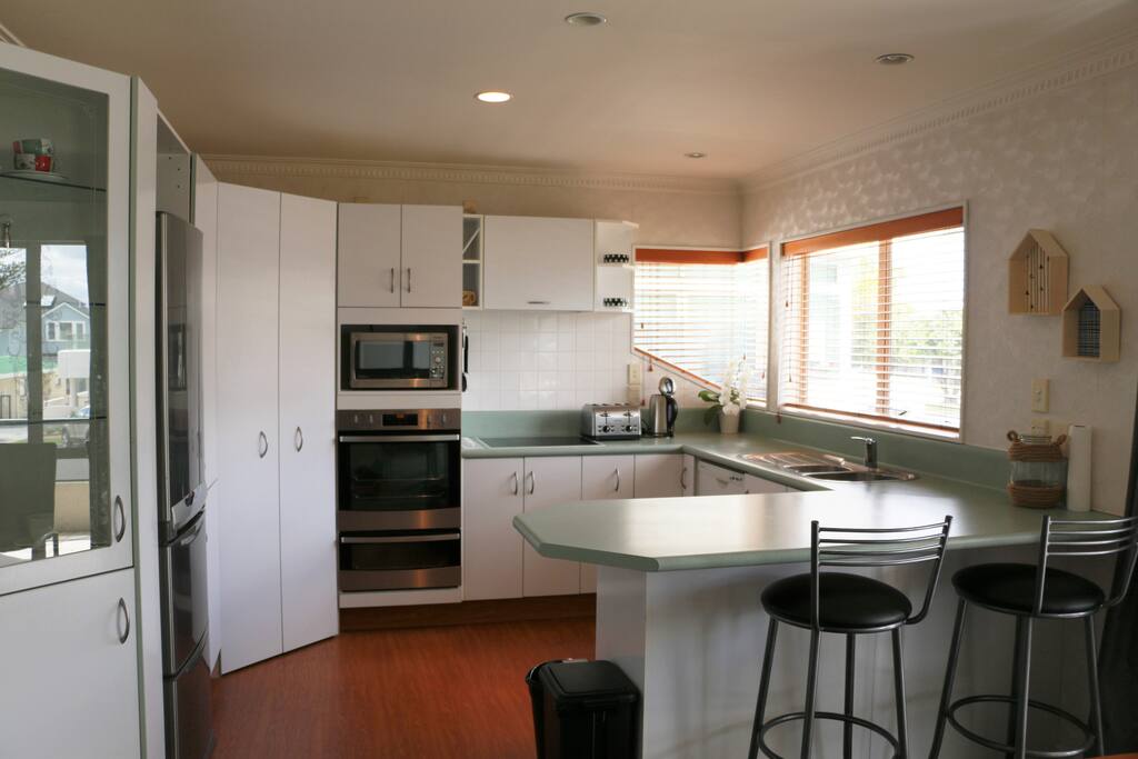 Kitchen, dish washer, fridge with ice maker