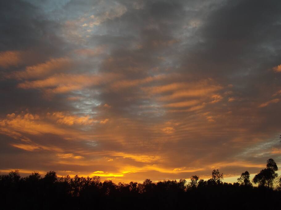 Often the sunsets are spectacular here.