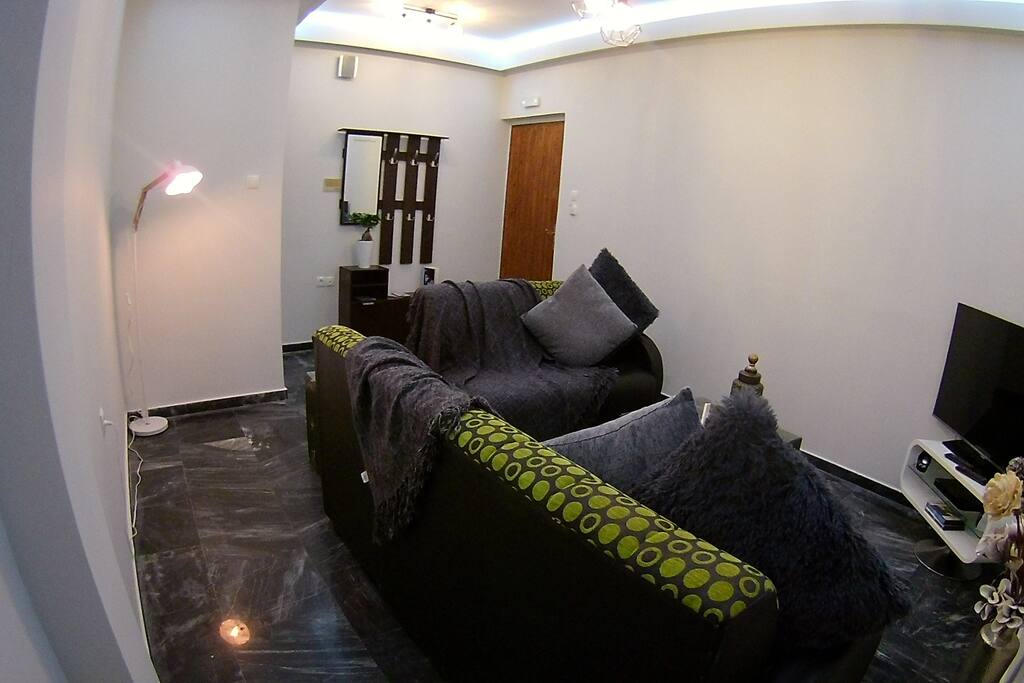 Corner sofa for five persons.