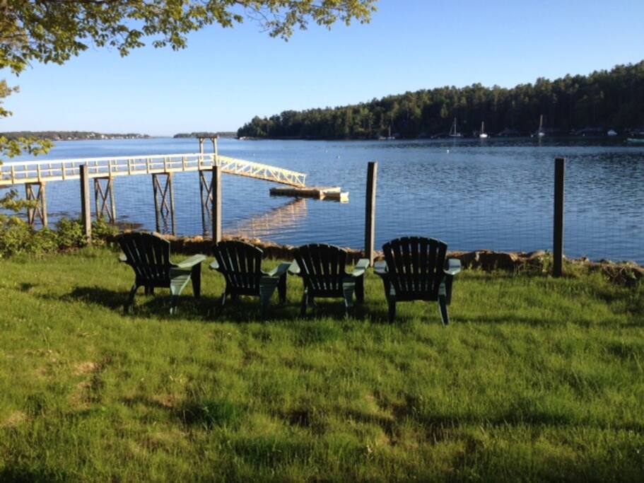 Front Lawn, secluded property offers peace and quiet.