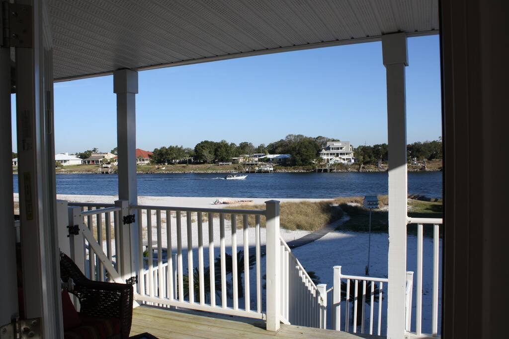 view from main floor porch