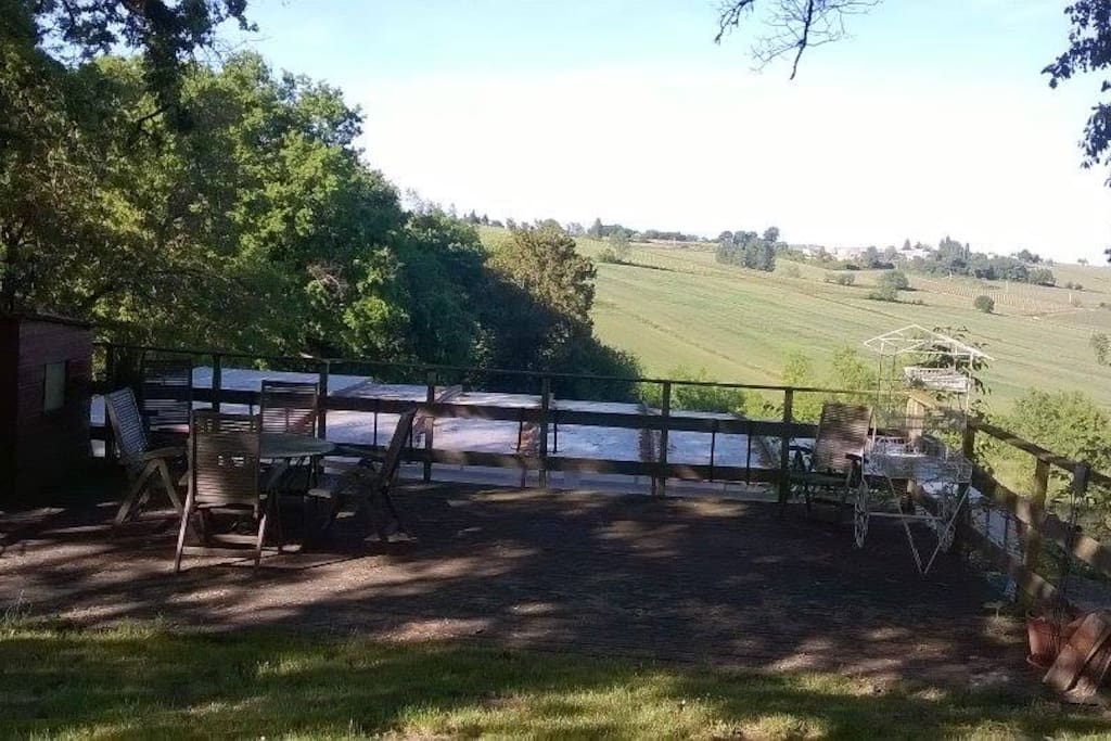 TERRASSE BOIS SUR PILOTIS