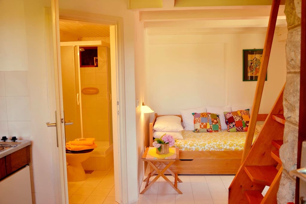 entrance and sofa bed
