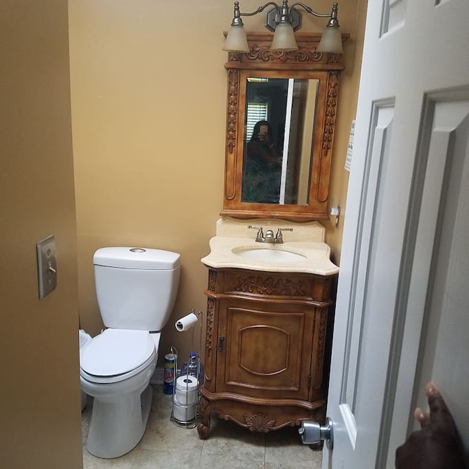 Bathroom attached to bedroom