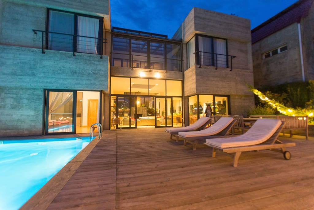 The terrace